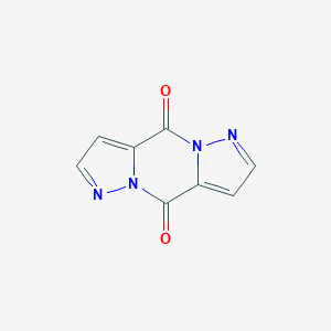 molecular formula C8H4N4O2 B154007 4H,9H-二吡唑并[1,5-A:1',5'-D]吡嗪-4,9-二酮 CAS No. 138813-24-8