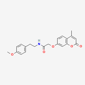 N-[2-(4-methoxyphenyl)ethyl]-2-(4-methyl-2-oxochromen-7-yl)oxyacetamide