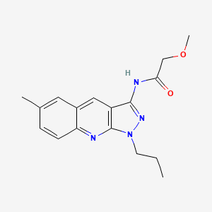 2-methoxy-N-(6-methyl-1-propylpyrazolo[3,4-b]quinolin-3-yl)acetamide