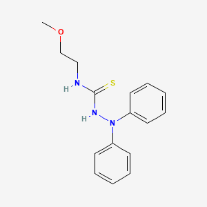 1-(2-methoxyethyl)-3-(N-phenylanilino)thiourea