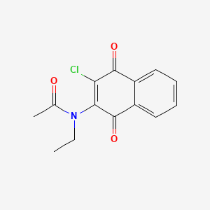 2-Chloro-3-(N-ethylacetamido)-1,4-naphthoquinone