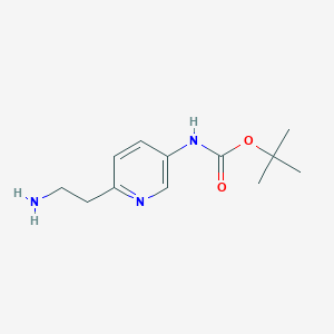 Tert-butyl 6-(2-aminoethyl)pyridin-3-ylcarbamate