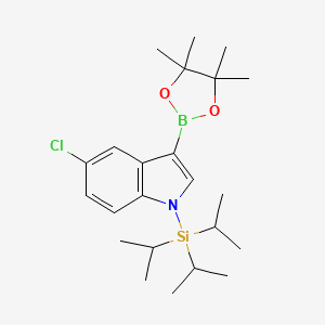 5-Chloro-3-(4,4,5,5-tetramethyl-1,3,2-dioxaborolan-2-YL)-1-(triisopropylsilyl)-indole