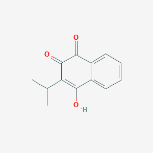 molecular formula C13H12O3 B15400889 4-Hydroxy-3-propan-2-ylnaphthalene-1,2-dione CAS No. 7467-75-6