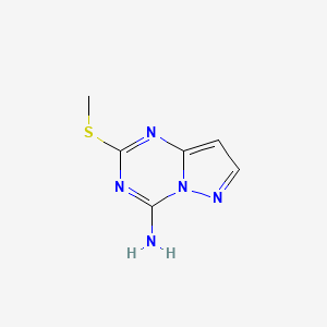 molecular formula C6H7N5S B15400929 2-Methylsulfanylpyrazolo[1,5-a][1,3,5]triazin-4-amine CAS No. 54346-25-7