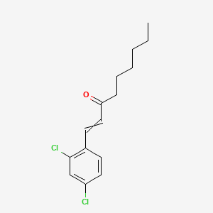 molecular formula C15H18Cl2O B15401010 1-(2,4-Dichlorophenyl)non-1-en-3-one CAS No. 36383-93-4