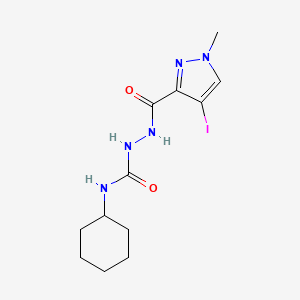 N-cyclohexyl-2-[(4-iodo-1-methyl-1H-pyrazol-3-yl)carbonyl]hydrazinecarboxamide