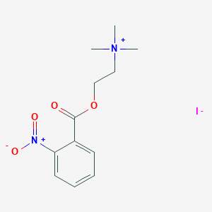 molecular formula C12H17IN2O4 B15401105 o-Nitrobenzoylcholine iodide CAS No. 21106-19-4