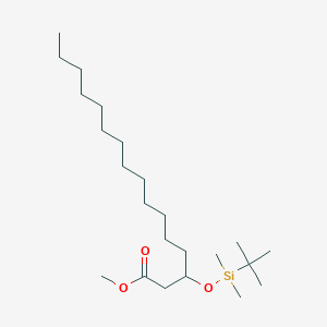 molecular formula C23H48O3Si B15401128 Methyl 3-[tert-butyl(dimethyl)silyl]oxyhexadecanoate CAS No. 959109-46-7