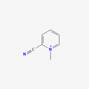 molecular formula C7H7N2+ B15401133 2-Cyano-N-methylpyridinium CAS No. 4415-72-9