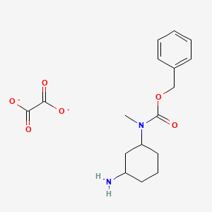 molecular formula C17H22N2O6-2 B15401209 benzyl N-(3-aminocyclohexyl)-N-methylcarbamate;oxalate 