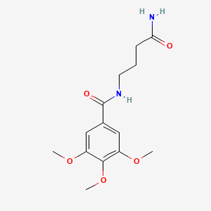 molecular formula C14H20N2O5 B15401223 N-(4-amino-4-oxobutyl)-3,4,5-trimethoxybenzamide CAS No. 292870-64-5