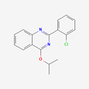 molecular formula C17H15ClN2O B15401241 2-(2-Chlorophenyl)-4-propan-2-yloxyquinazoline CAS No. 371217-77-5