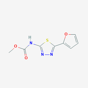 methyl N-[5-(furan-2-yl)-1,3,4-thiadiazol-2-yl]carbamate