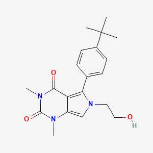 5-(4-Tert-butylphenyl)-6-(2-hydroxyethyl)-1,3-dimethylpyrrolo[3,4-d]pyrimidine-2,4-dione