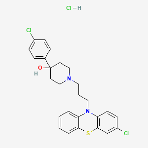 4-Piperidinol, 1-(3-(2-chloro-10-phenothiazinyl)propyl)-4-(p-chlorophenyl)-, hydrochloride