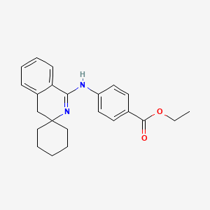 ethyl 4-(spiro[4H-isoquinoline-3,1'-cyclohexane]-1-ylamino)benzoate