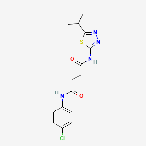 Succinamide, N-(p-chlorophenyl)-N'-(5-isopropyl-1,3,4-thiadiazol-2-yl)-