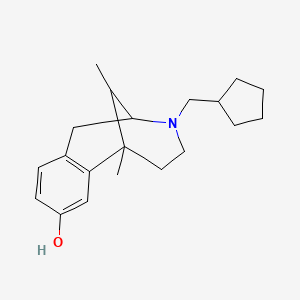 2,6-Methano-3-benzazocin-8-ol, 1,2,3,4,5,6-hexahydro-3-(cyclopentylmethyl)-6,11-dimethyl-