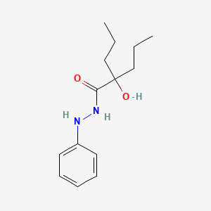 Valeric acid, 2-hydroxy-2-propyl-, 2-phenylhydrazide