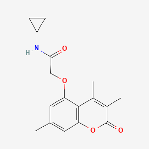 N-cyclopropyl-2-(3,4,7-trimethyl-2-oxochromen-5-yl)oxyacetamide