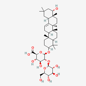 beta-D-Glucopyranosiduronic acid, (3beta,22beta)-22-hydroxyolean-12-en-3-yl 2-O-beta-D-glucopyranosyl-