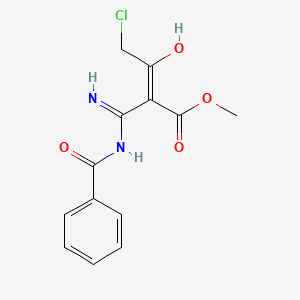 methyl (Z)-2-(N-benzoylcarbamimidoyl)-4-chloro-3-hydroxybut-2-enoate