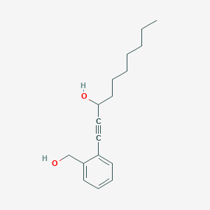 1-[2-(Hydroxymethyl)phenyl]dec-1-yn-3-ol