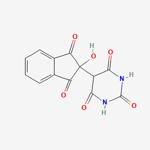 molecular formula C13H8N2O6 B15401664 5-(2-hydroxy-1,3-dioxo-2,3-dihydro-1H-inden-2-yl)pyrimidine-2,4,6(1H,3H,5H)-trione CAS No. 5004-50-2