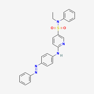 3-Pyridinesulfonamide, N-ethyl-N-phenyl-6-[[4-(2-phenyldiazenyl)phenyl]amino]-