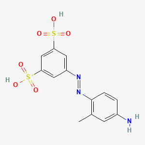 5-[(E)-(4-Amino-2-methylphenyl)diazenyl]benzene-1,3-disulfonic acid