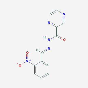 N'-[(E)-(2-nitrophenyl)methylidene]pyrazine-2-carbohydrazide