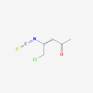 molecular formula C6H6ClNOS B15402289 5-Chloro-4-isothiocyanatopent-3-en-2-one CAS No. 321733-73-7