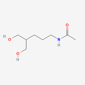 molecular formula C8H17NO3 B15402296 N-[5-Hydroxy-4-(hydroxymethyl)pentyl]acetamide CAS No. 927663-72-7