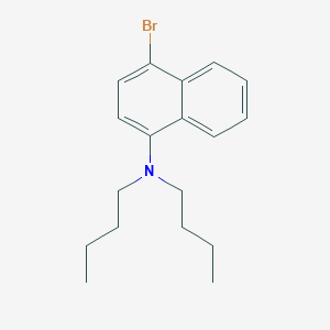 molecular formula C18H24BrN B15402330 4-Bromo-N,N-dibutylnaphthalen-1-amine CAS No. 922528-47-0