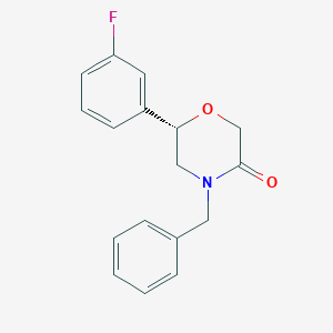 (6S)-4-benzyl-6-(3-fluorophenyl)morpholin-3-one