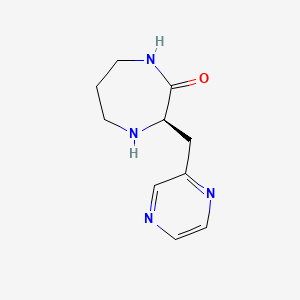 (3R)-3-[(Pyrazin-2-yl)methyl]-1,4-diazepan-2-one