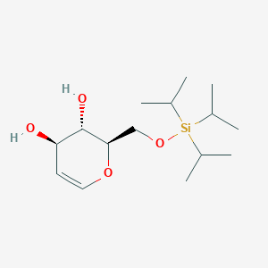 molecular formula C15H30O4Si B154025 6-O-(三异丙基甲硅烷基)-D-葡萄糖醛 CAS No. 137915-37-8