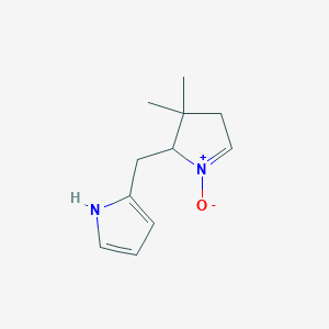 3,3-Dimethyl-1-oxo-2-[(1H-pyrrol-2-yl)methyl]-3,4-dihydro-2H-1lambda~5~-pyrrole