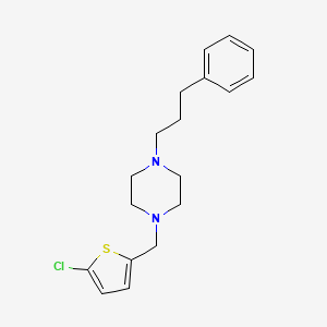 1-[(5-Chlorothiophen-2-yl)methyl]-4-(3-phenylpropyl)piperazine