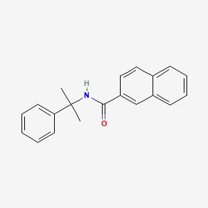 molecular formula C20H19NO B15402538 N-(2-Phenylpropan-2-yl)naphthalene-2-carboxamide CAS No. 920300-26-1