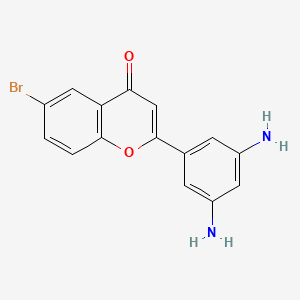 6-Bromo-2-(3,5-diaminophenyl)-4H-1-benzopyran-4-one