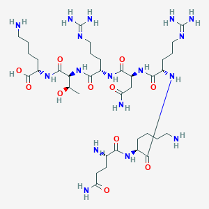 L-Glutaminyl-L-lysyl-N~5~-(diaminomethylidene)-L-ornithyl-L-asparaginyl-N~5~-(diaminomethylidene)-L-ornithyl-L-threonyl-L-lysine