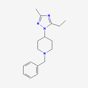 1-Benzyl-4-(5-ethyl-3-methyl-1H-1,2,4-triazol-1-yl)piperidine