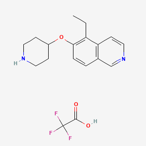 Trifluoroacetic acid--5-ethyl-6-[(piperidin-4-yl)oxy]isoquinoline (1/1)