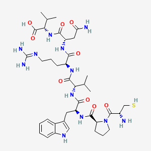 L-Cysteinyl-L-prolyl-L-tryptophyl-L-valyl-N~5~-(diaminomethylidene)-L-ornithyl-L-asparaginyl-L-valine