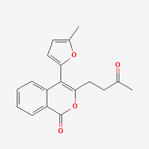 4-(5-Methylfuran-2-yl)-3-(3-oxobutyl)-1H-2-benzopyran-1-one