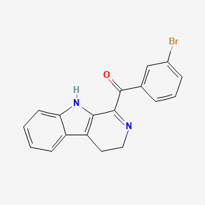 (3-Bromophenyl)(4,9-dihydro-3H-beta-carbolin-1-yl)methanone