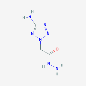 molecular formula C3H7N7O B15403069 2-(5-Amino-2H-tetrazol-2-yl)acetohydrazide CAS No. 849605-09-0