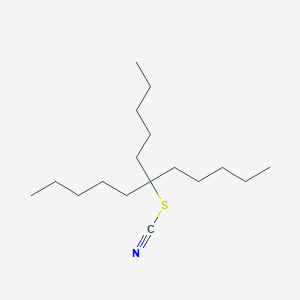 6-Pentylundecan-6-yl thiocyanate